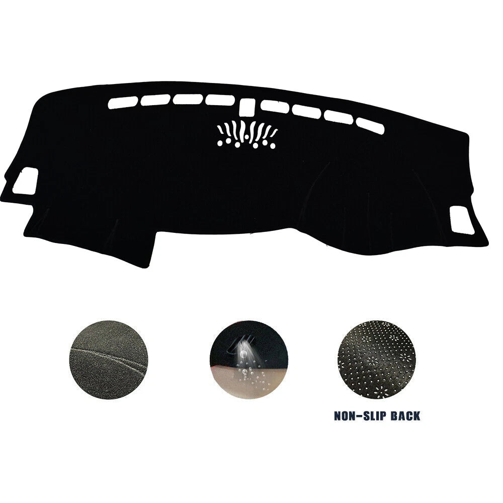 Non-Slip Dash Mat for Kia Sportage (2015-2021) SUV Dashboard Cover Black