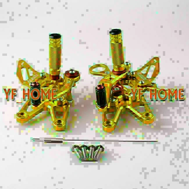 Rearset Foot Pegs for BMW S1000RR (2010-2012) - Gold