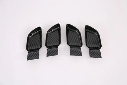 Carbon Fiber Inner Door Handle Bowl Lid Cover Trim for Hyundai Sonata (2020-2023)