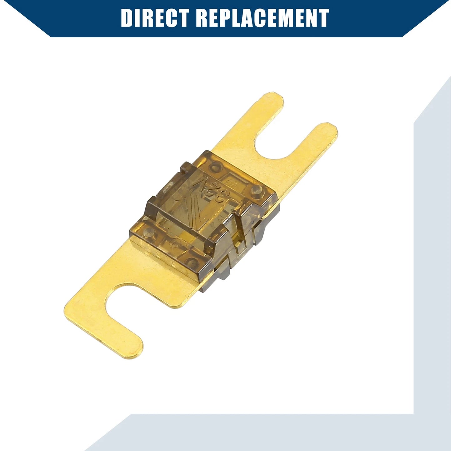 10 x Mini ANL 70A Fuses for Car Motorcycle Audio - Gold Tone