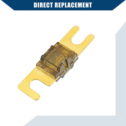 10 x Mini ANL 70A Fuses for Car Motorcycle Audio - Gold Tone