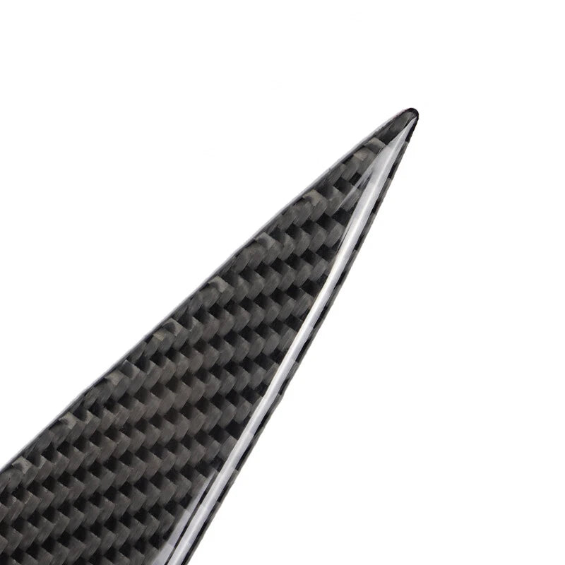 Carbon Fiber Headlight Sticker Eyelid Cover Eyebrows fits Benz C Class 2007-2011