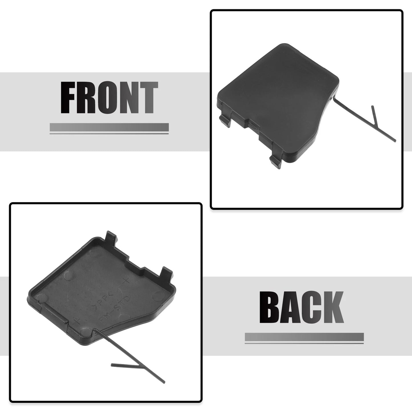 Black Front Right Tow Hook Cover for Subaru Forester (2014-2016)