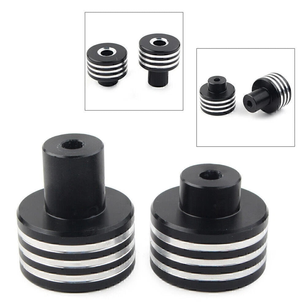 Handle Bar End Plug for Honda Rebel 500 CMX500 300 CMX300 (2017-2019) Black/Silver