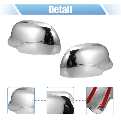 Chrome Plated Power Full Mirror Covers for Chevrolet Trailblazer (2002-2009)