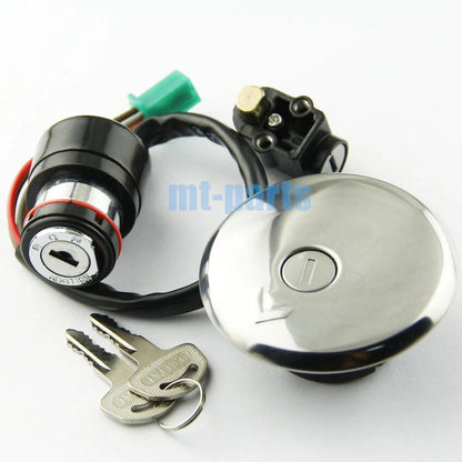 Fuel Gas Cap, Ignition Key Switch, Seat Lock for Suzuki GN125 (1982-2001)