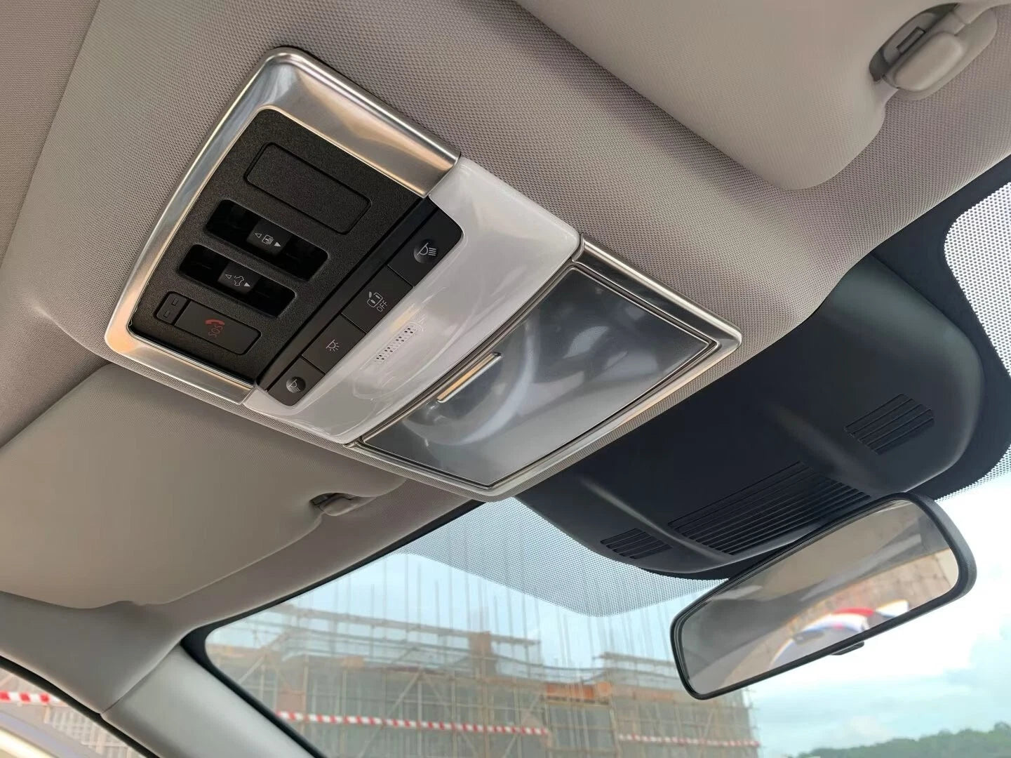 Front Reading Light Cover Trim for Mitsubishi Outlander 2022-2025 Steel Silver