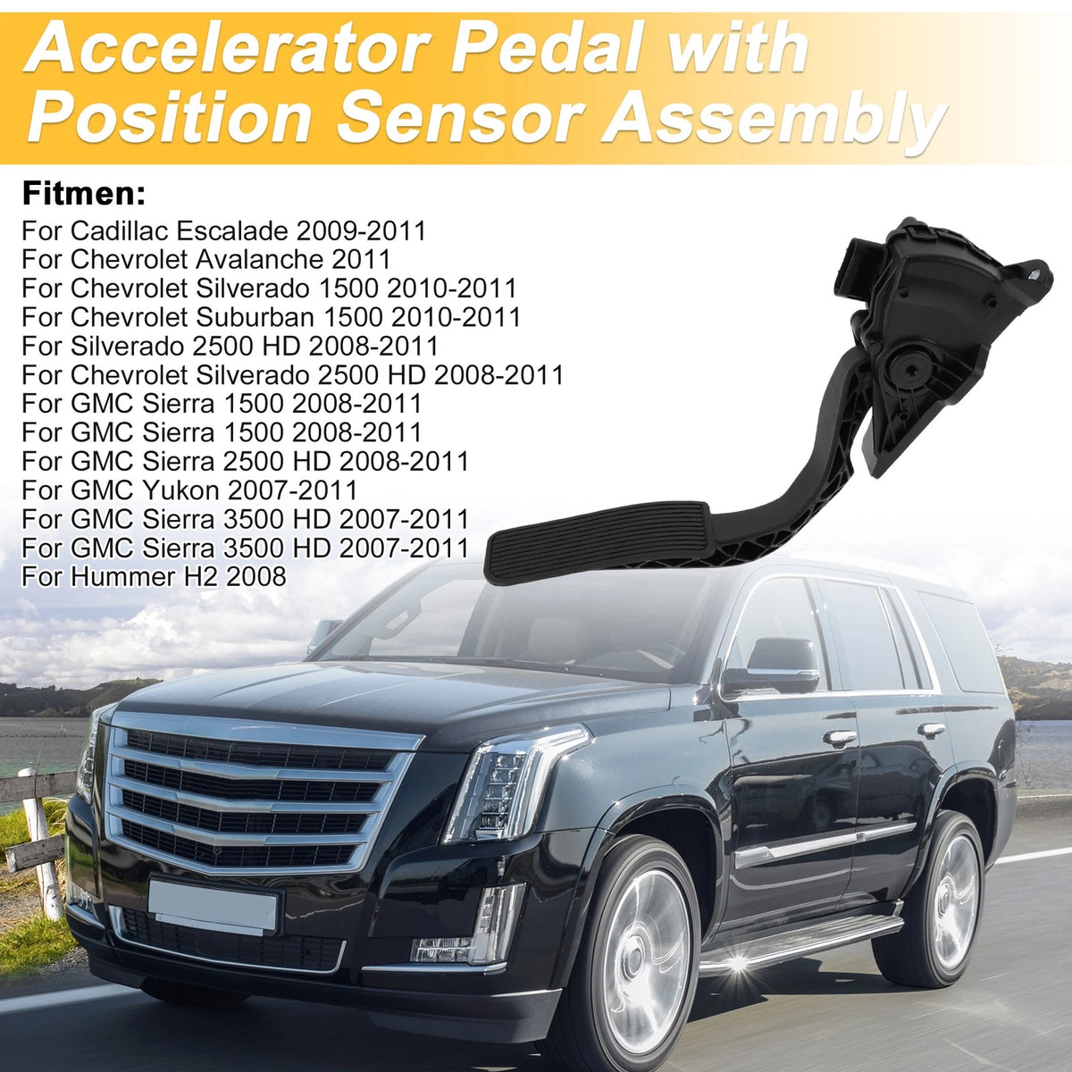 Accelerator Pedal with Position Sensor Assembly for Cadillac Escalade