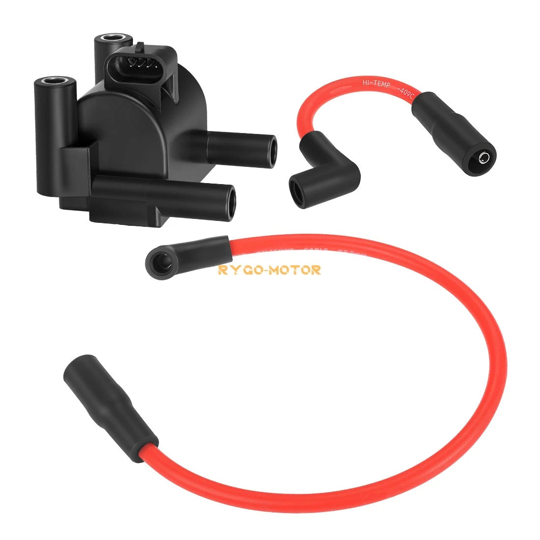 Ignition Coil & Spark Plug Wire Cap for FXD FLD FXST FXSB FXSE Dyna