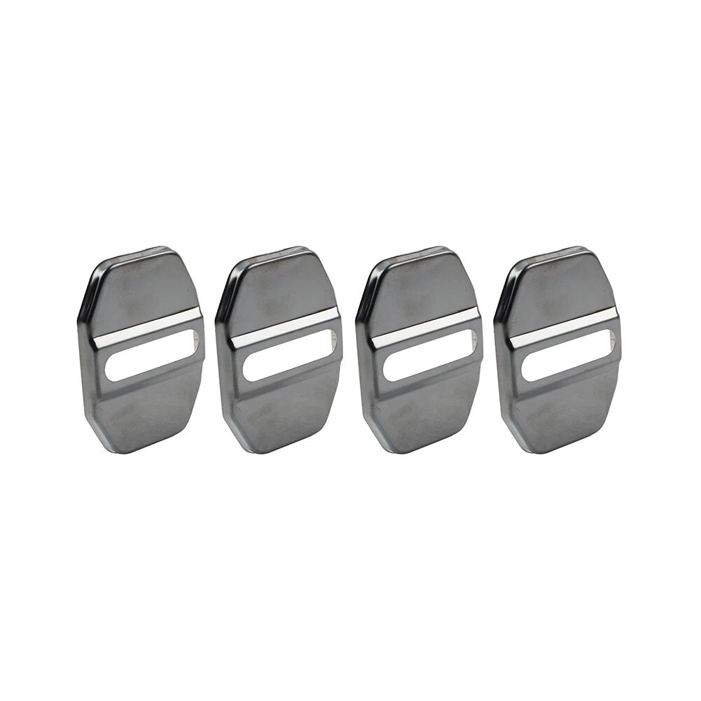 Black Door Lock Covers for BMW F40, F45, Benz C-Class, Maserati