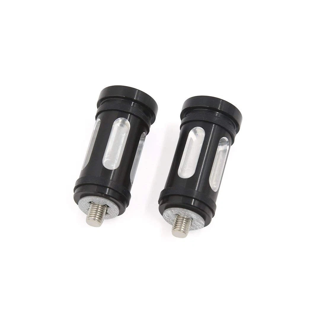 2 x Black CNC Edge Cut Brake Shifter Peg Billet for Harley