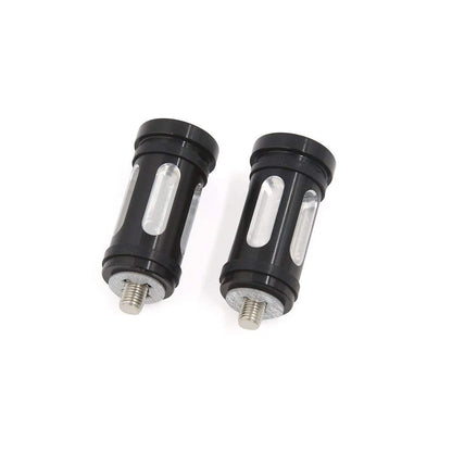 2 x Black CNC Edge Cut Brake Shifter Peg Billet for Harley