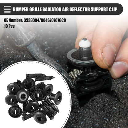 10 Pcs Bumper Grille Radiator Air Deflector Clips for Volvo (2001-2007)