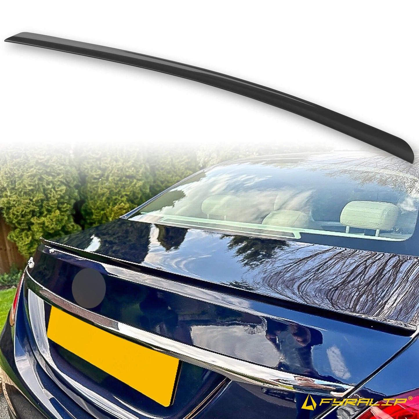 Black Boot Lip Spoiler for Mercedes-Benz W205 Sedan (2014-2020)