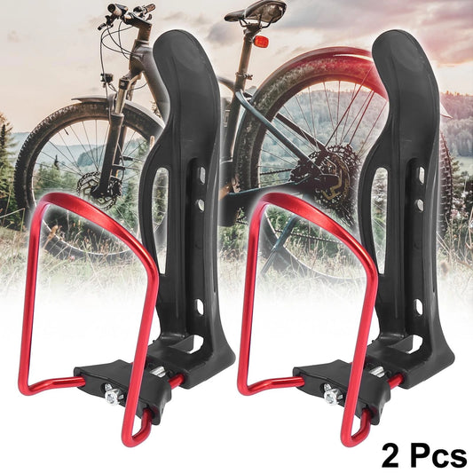 2 x Adjustable Bicycle Bike Motorcycle Drink Holder Cup Bottle Cages Rack Red for Make Model