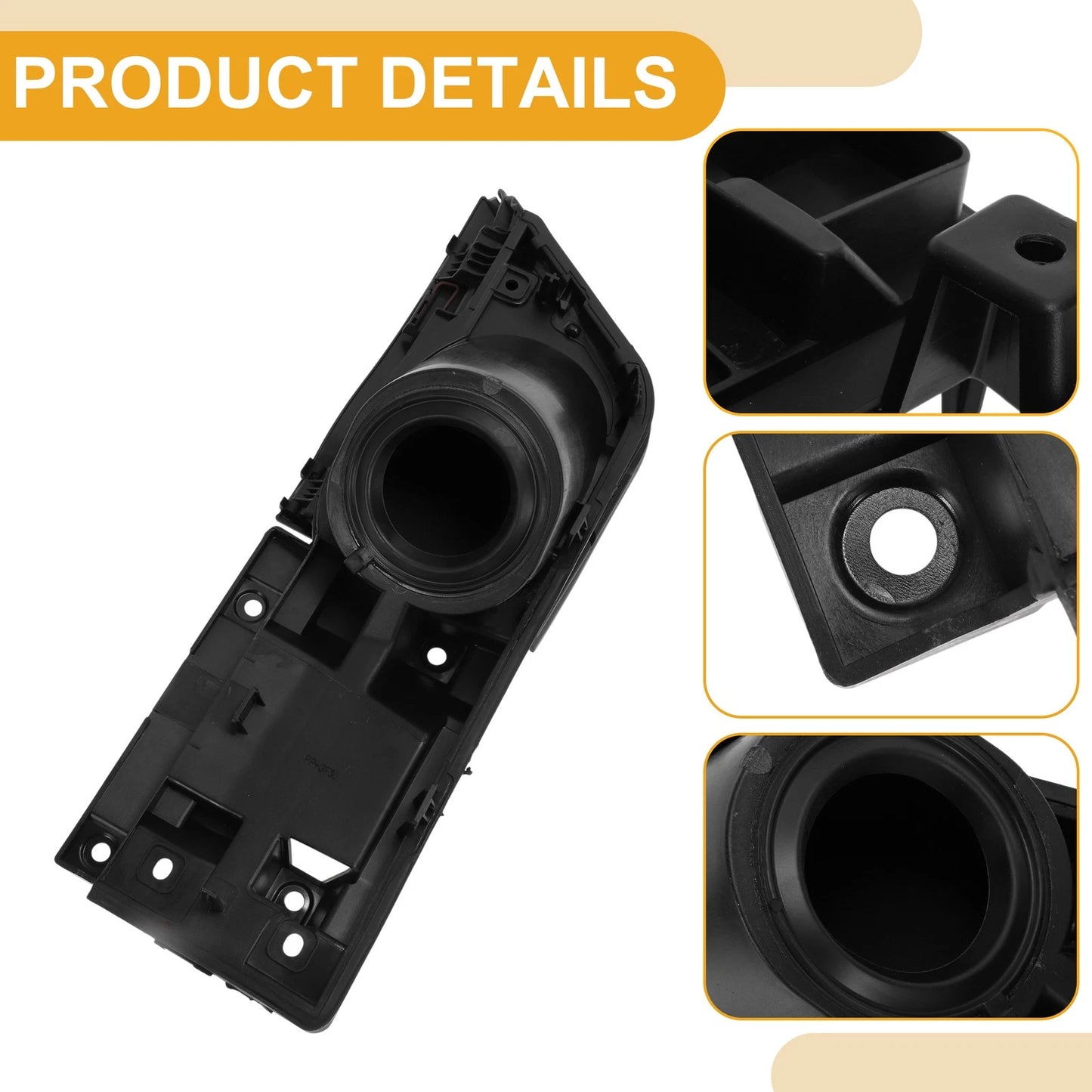 Black Fuel Tank Door Cap for Ford Transit Van 150 250 350 (2014-2023)