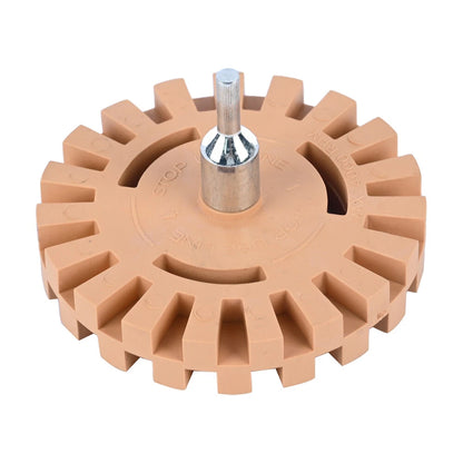 Decal Remover Eraser Wheel 4 Inch Rubber Pinstripe for Drill Arbor Adapter