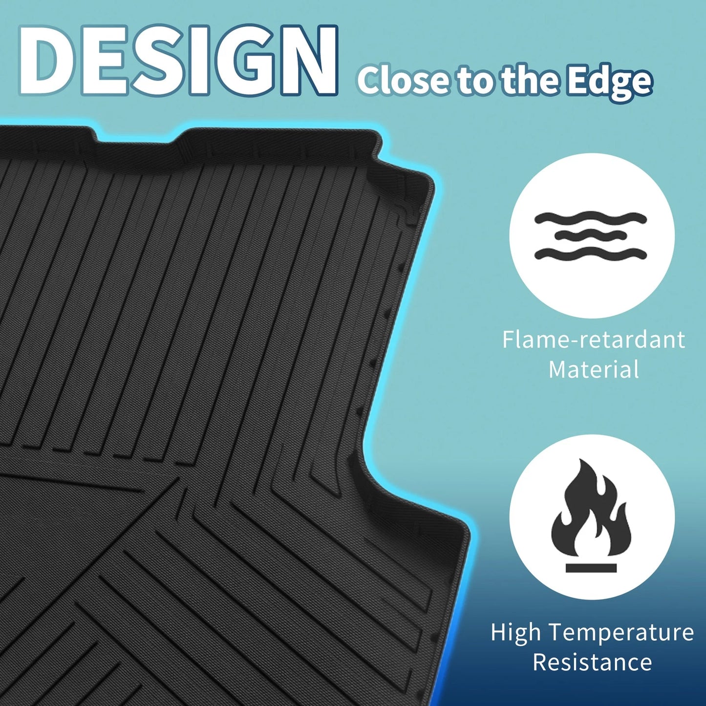 Flat Face Cargo Liner Rear Trunk Mat for Nissan Altima (2019-2025) 1 Pc