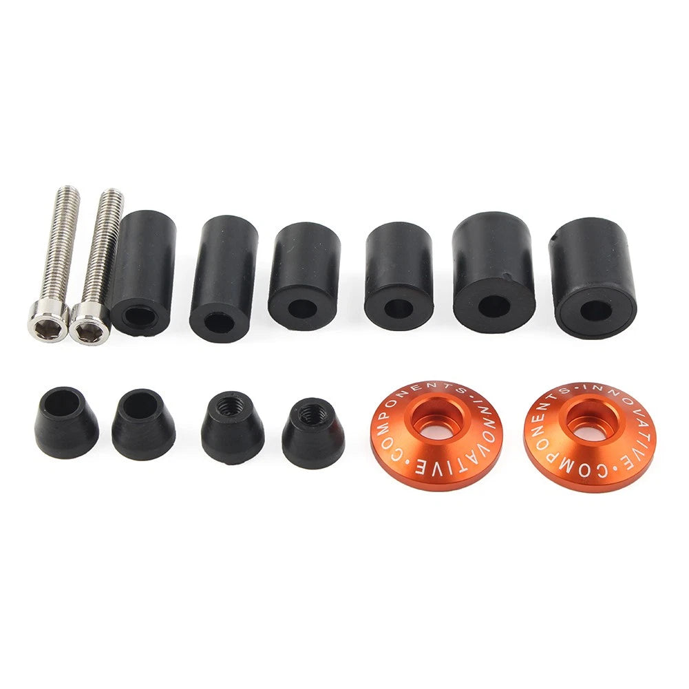 Handle Bar End Weights 7/8" for Dirt Bike Motor - Orange