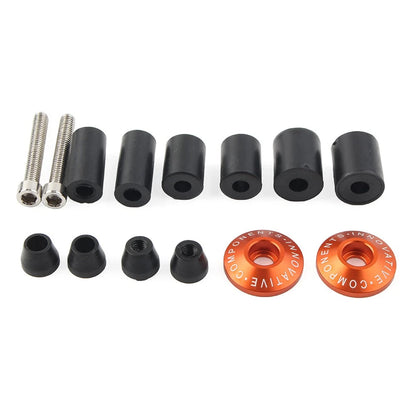 Handle Bar End Weights 7/8" for Dirt Bike Motor - Orange