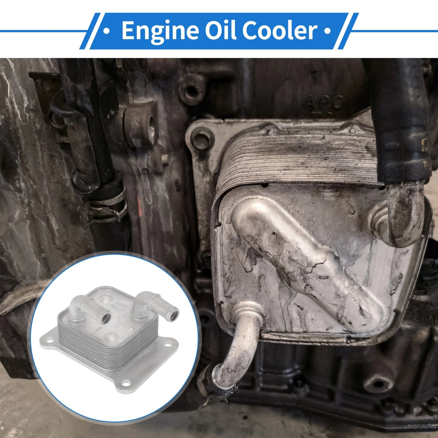 Engine Oil Cooler 1 Pc for Toyota Tacoma (2015–2023)