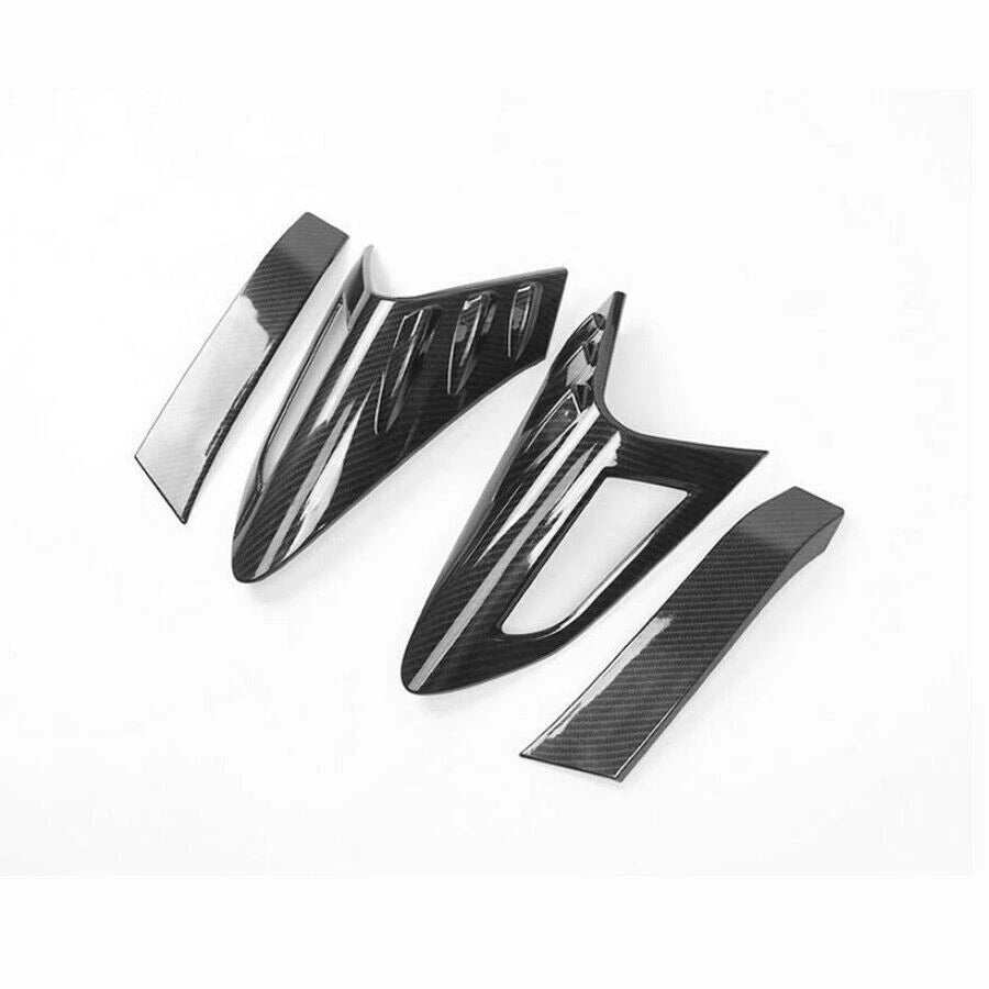 Carbon Fiber Look Rear Tail Light Lamp Cover Trim for Toyota C-HR (2017–2022)