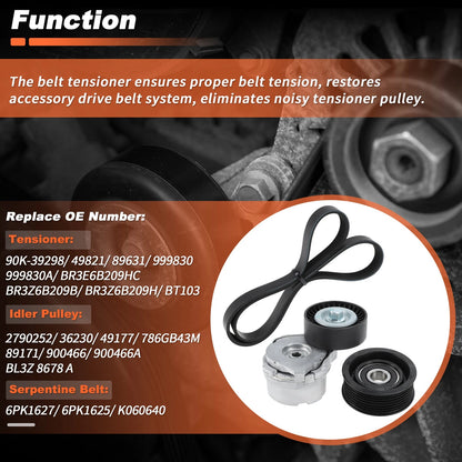 Serpentine Belt Drive Tensioner for Ford F150 Lobo (2004-2008)