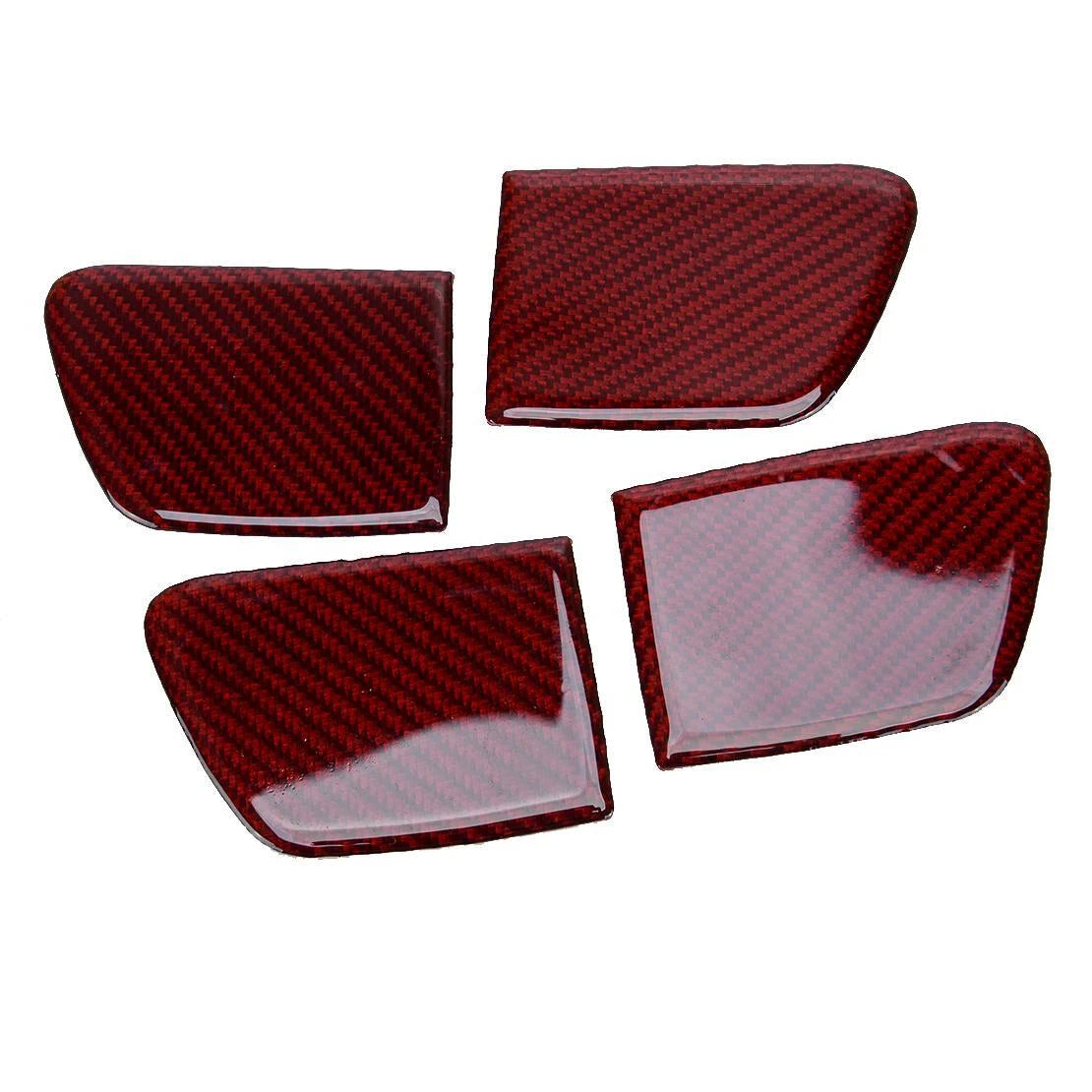 Red Carbon Fiber Inner Door Handle Bowl Cover for Honda Accord (2014-2017)
