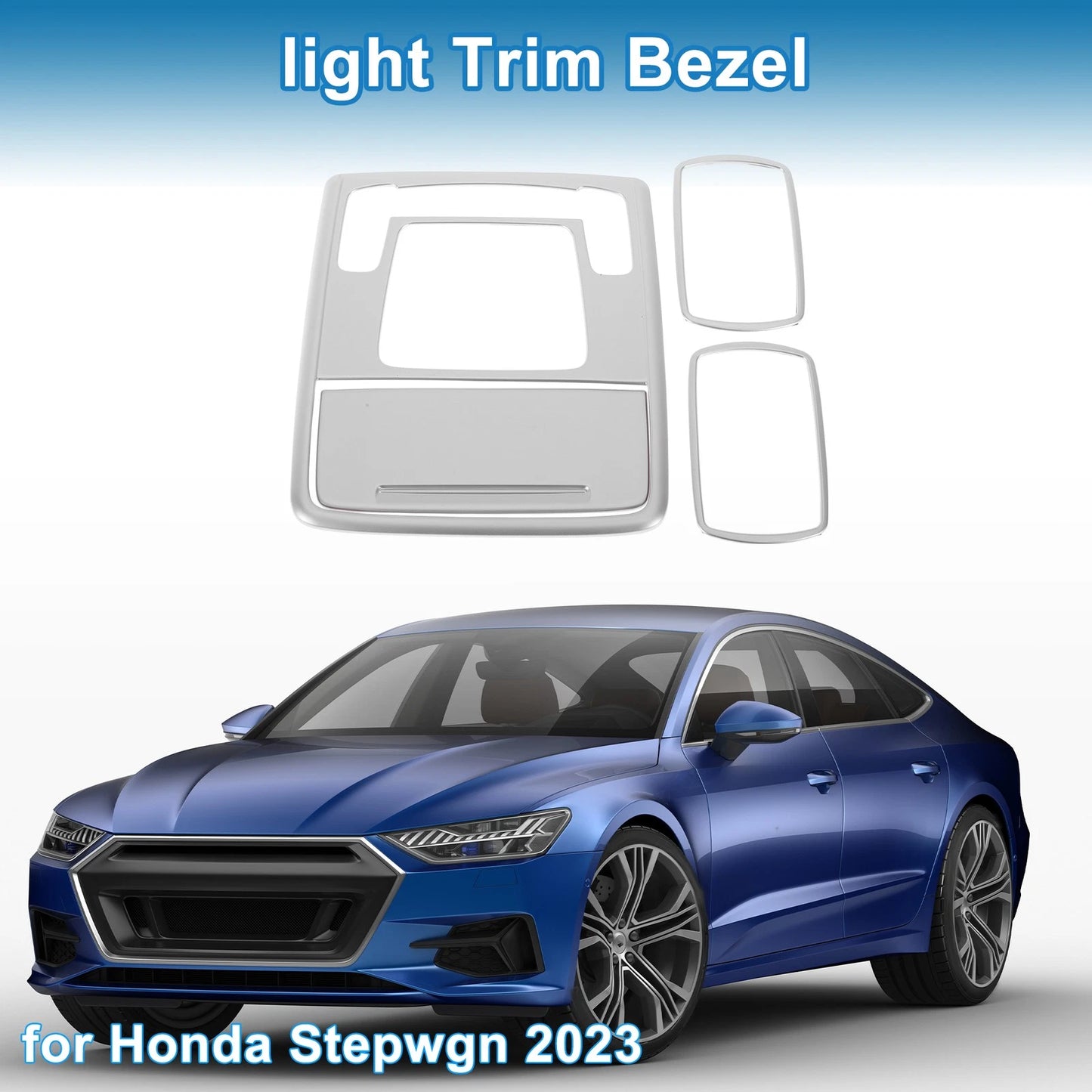Light Trim Bezel for Honda Stepwgn 2023 Silver Tone