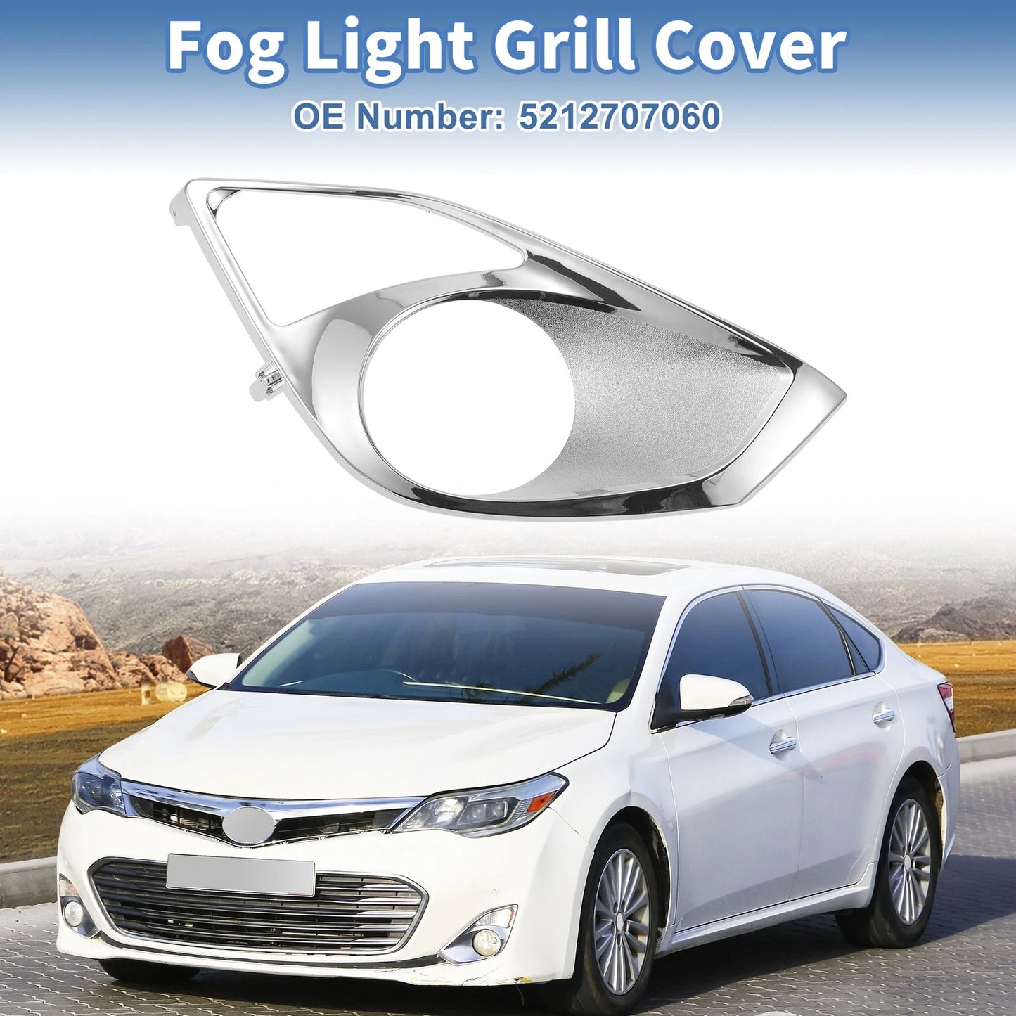 1 x Car Front Right Fog Light Grill for Toyota Avalon (2013–2015)