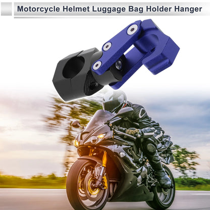 Blue Rectangle Aluminum Alloy Motorcycle Hanging Hook Hexagon Wrench 1 Set
