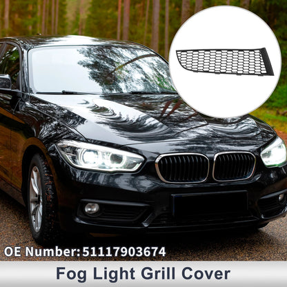 Right Front Fog Light Grill for BMW 740i (2011-2015) - 1 x Black Cover
