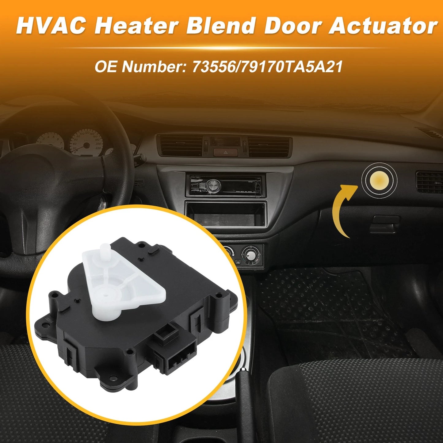 HVAC Heater Blend Door Actuator for Honda Accord (2008-2011)