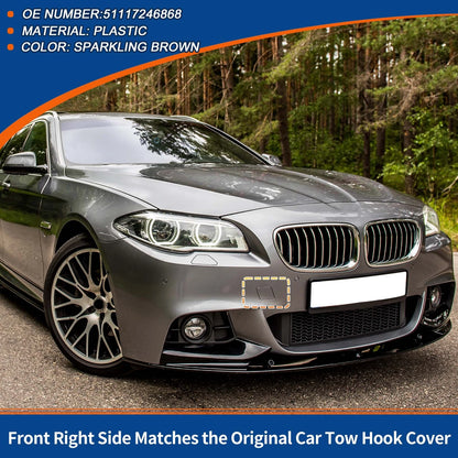 Tow Hook Cover Front Right for BMW Sparkling Brown