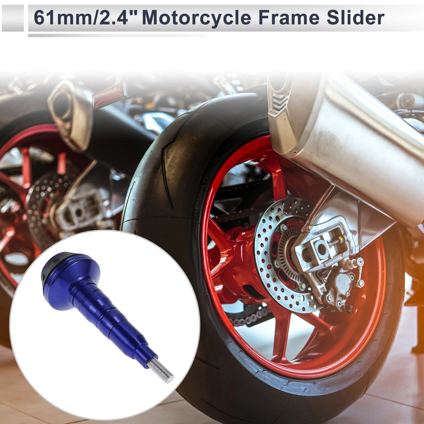 0.63" Aluminum Alloy Plastic Motorcycle Slider Frame for Motorcycle