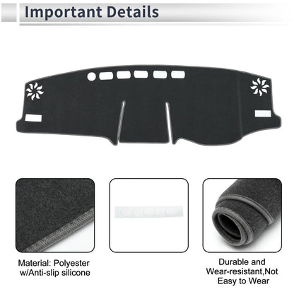 Dashboard Cover Mat for Toyota RAV4 XA50 2020-2024 Sun Protector Gray
