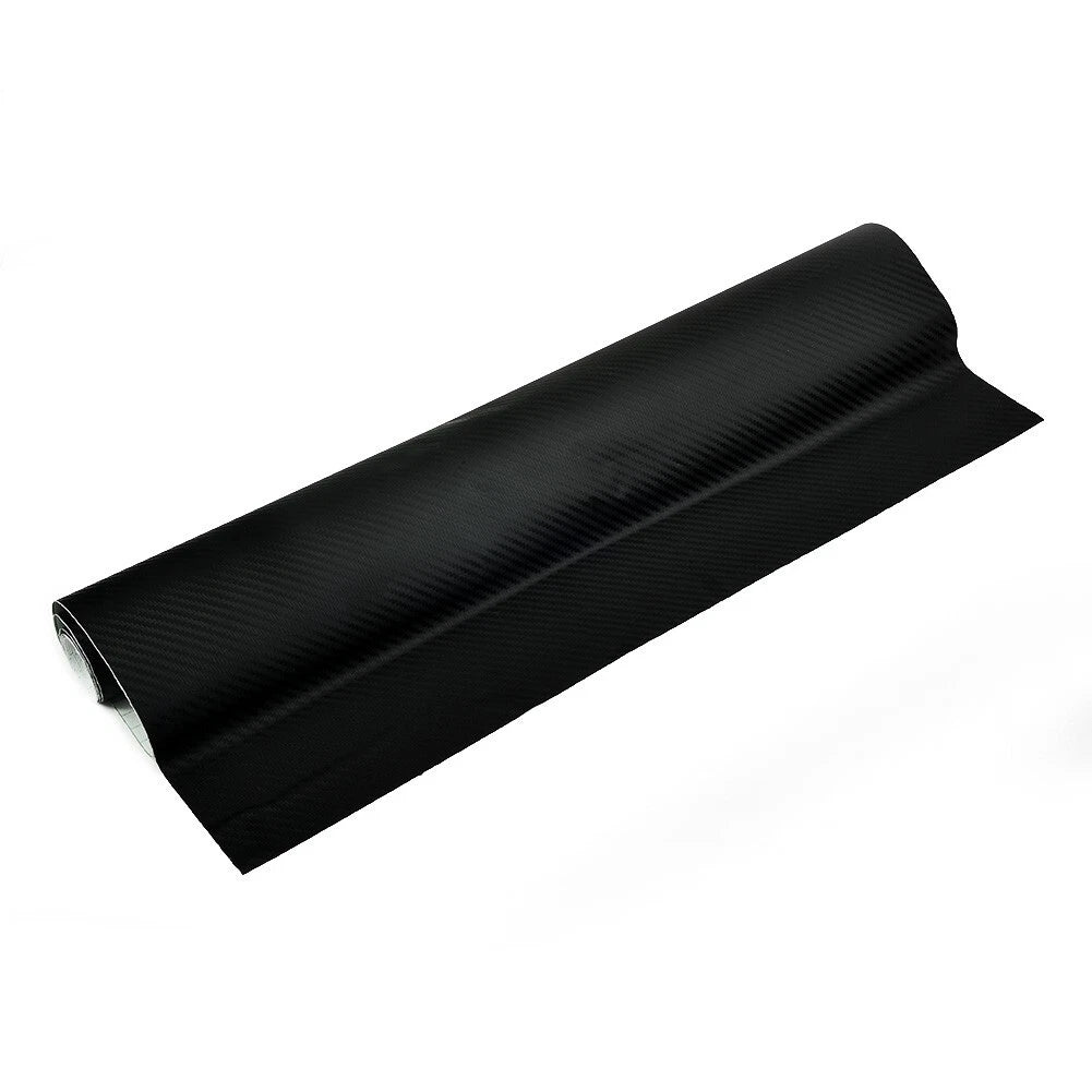 Car Exterior 3D Matt Black Carbon Fiber Vinyl Film Sticker Decal