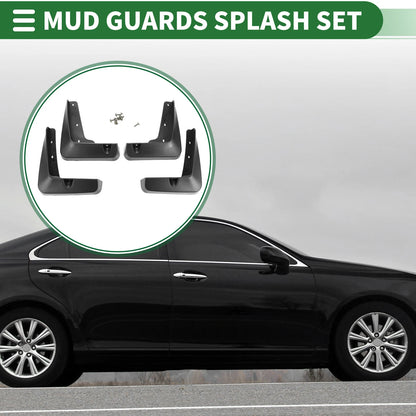 Mud Flap Splash Guards 1 Set for Lexus ES350 Sedan (2013-2018)