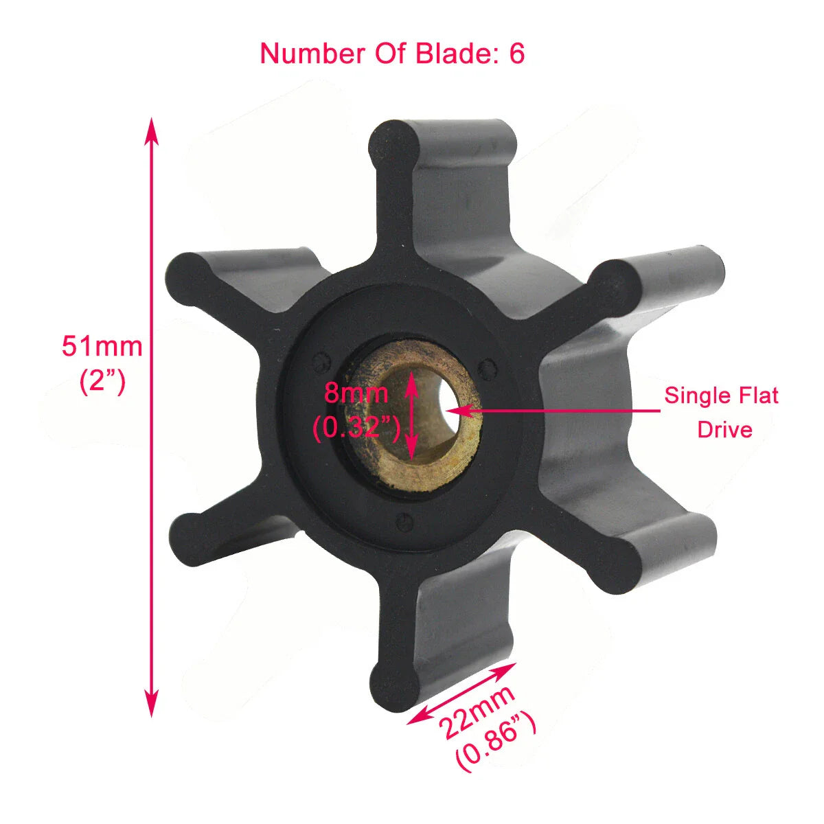 Replacement Impeller for M18 Transfer Pumps, Fits 49-16-2771