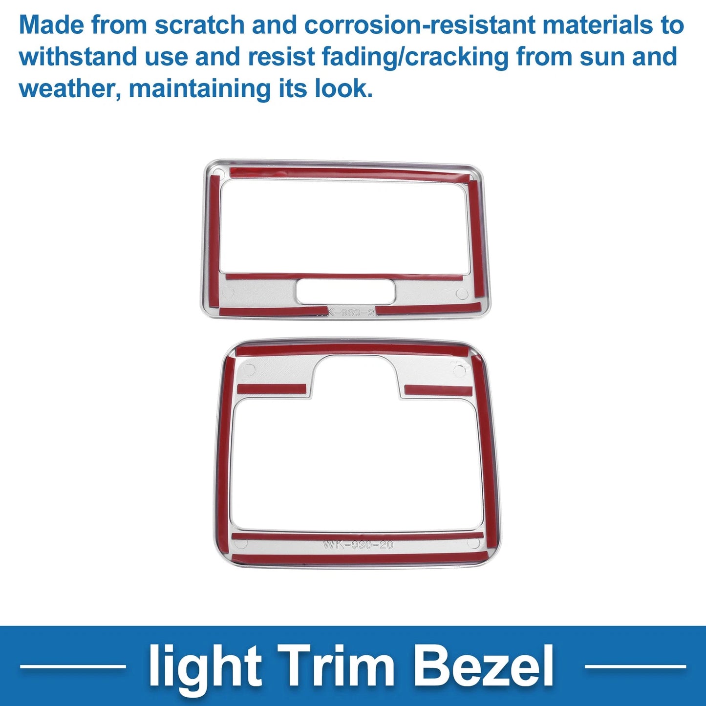 Front Row Light Trim Bezel for Suzuki Spacia Custom (2017-2024) Silver