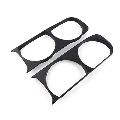 Matte Black Headlight Bezel Trim for Dodge Challenger (2008-2014)