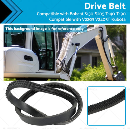 Drive Belt for Bobcat S130 S205 T140 T190 V2203 V2403T