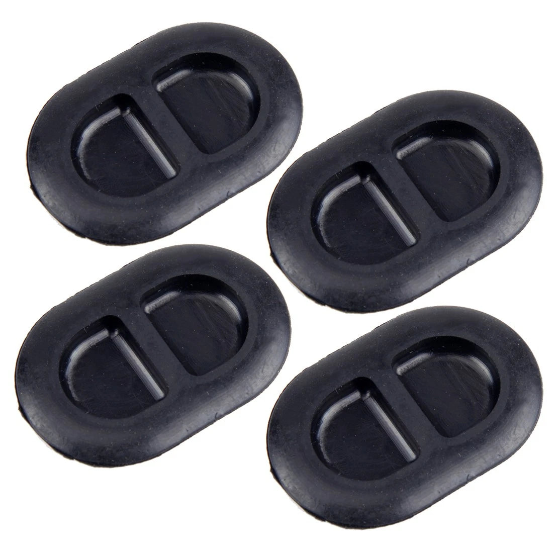 4 x Oval Rubber Body Plug Footwell for Jeep Wrangler JK JL (2014-2018)
