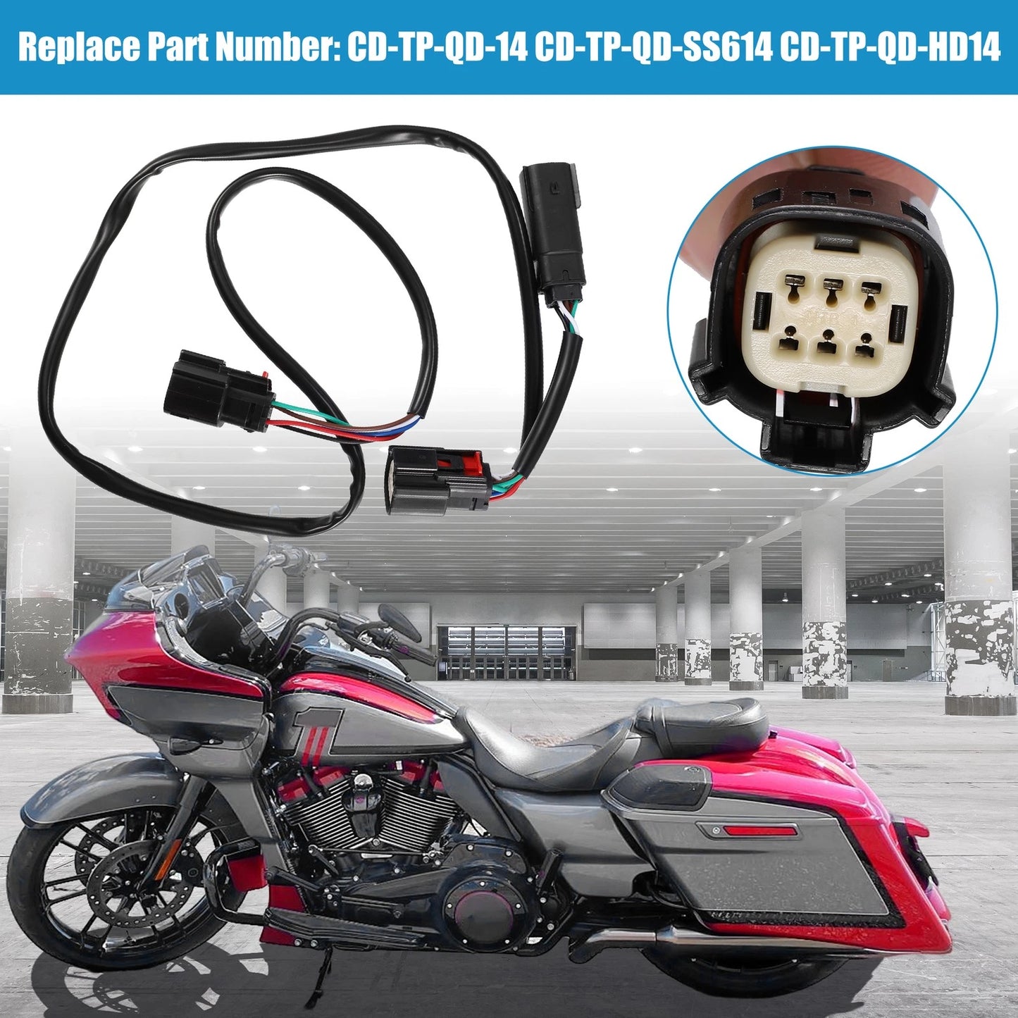 Quick Disconnect Wiring Harness for Harley Davidson Tour Pak (2014–2019)