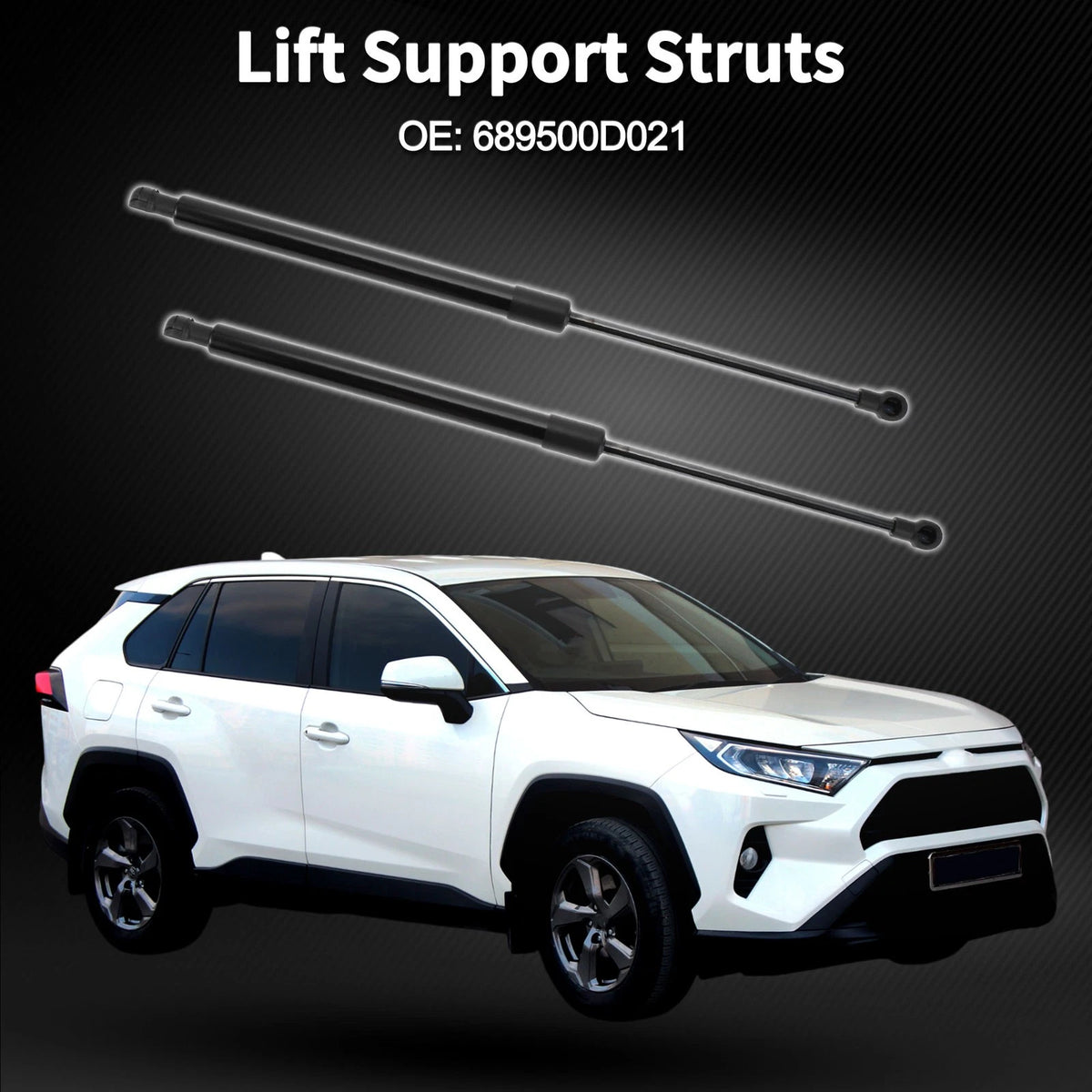 Rear Hatch Lift Supports Struts for Toyota Yaris Without Wiper