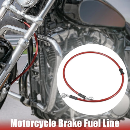 Braided Brake Hoses / 80cm 31.5in 10mm / Red for Motorcycle ATV