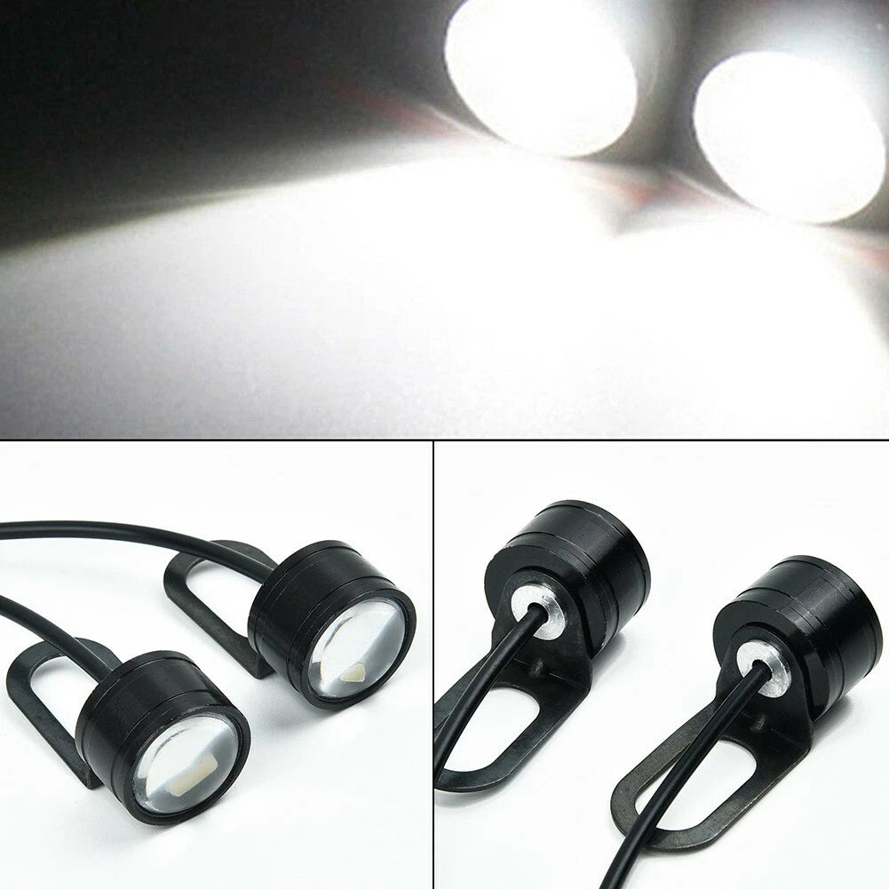 2 x 12V Motorcycle LED Spotlight Headlight Driving Front Light Fog Lamp for Motorcycle