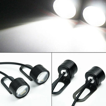 2 x 12V Motorcycle LED Spotlight Headlight Driving Front Light Fog Lamp for Motorcycle