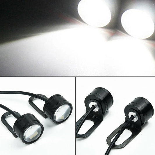 2 x 12V Motorcycle LED Spotlight Headlight Driving Front Light Fog Lamp for Motorcycle