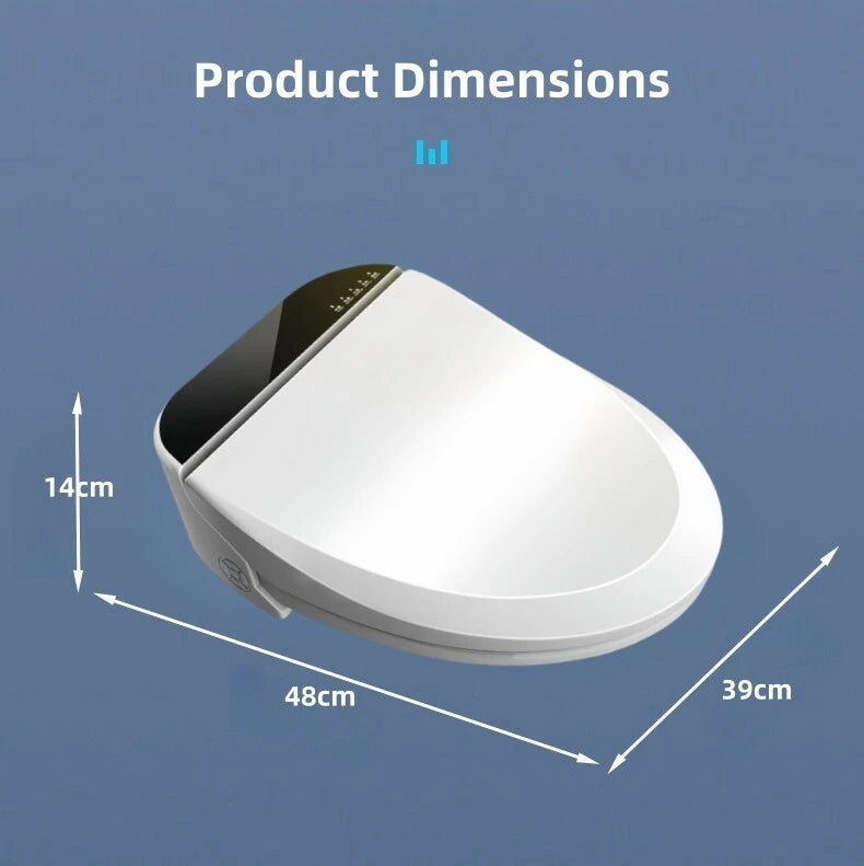 Electric Bidet Cover for Smart Washlet - Heated Water Massage Mode (2023)